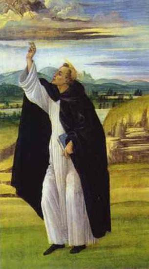 Sandro Botticelli St. Dominic. Norge oil painting art